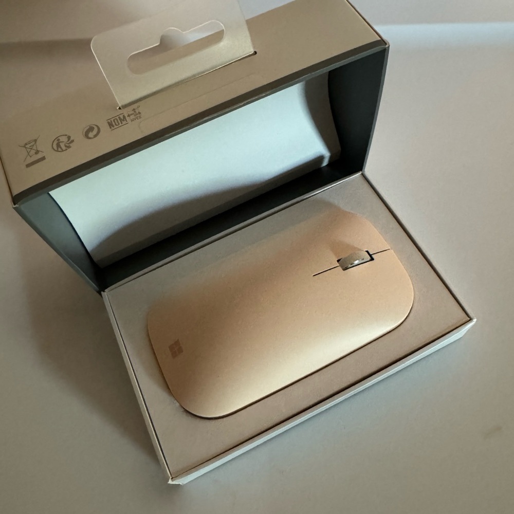 Microsoft surface mouse! Sandstone like new! With box.